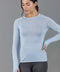 Womens Midweight Merino Activewear Training Top Duck Egg-Top-Paul James Knitwear-XS-Urbanheer