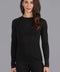 Womens Midweight Merino Activewear Training Top-Top-Paul James Knitwear-S-Black-Urbanheer