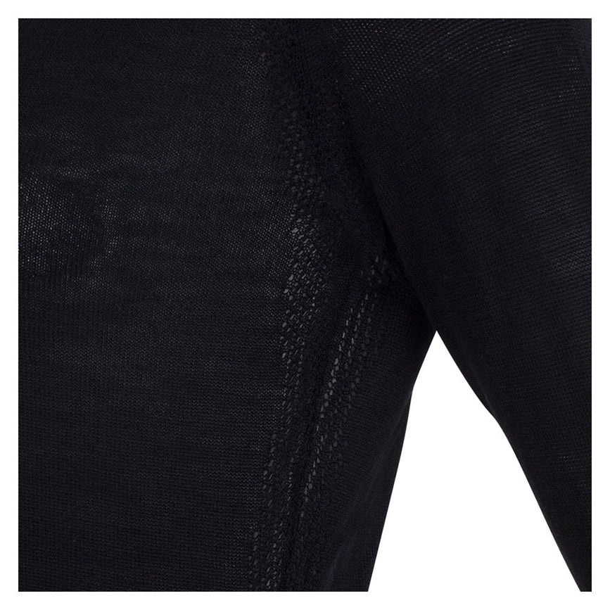 Womens Midweight Merino Activewear Training Top-Top-Paul James Knitwear-S-Black-Urbanheer