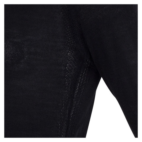 Womens Midweight Merino Activewear Training Top-Top-Paul James Knitwear-S-Black-Urbanheer