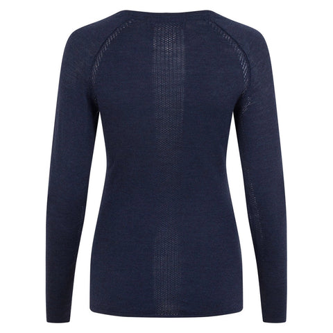 Womens Midweight Merino Activewear Training Top-Top-Paul James Knitwear-S-Black-Urbanheer