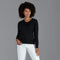 Womens Pure Cotton V-Neck Jumper-Jumper-Paul James Knitwear-XS-Ash Grey-Urbanheer