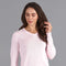 Womens Pure Cotton V-Neck Jumper Pink-Jumper-Paul James Knitwear-XS-Pink-Urbanheer