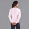 Womens Pure Cotton V-Neck Jumper Pink-Jumper-Paul James Knitwear-XS-Pink-Urbanheer