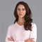 Womens Pure Cotton V-Neck Jumper Pink-Jumper-Paul James Knitwear-XS-Pink-Urbanheer