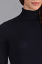 Womens Pure Extra Fine Merino Wool Roll Neck Jumper-Jumper-Paul James Knitwear-XS-Black-Urbanheer