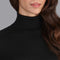 Womens Pure Extra Fine Merino Wool Roll Neck Jumper-Jumper-Paul James Knitwear-XS-Black-Urbanheer