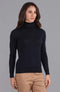 Womens Pure Extra Fine Merino Wool Roll Neck Jumper-Jumper-Paul James Knitwear-XS-Black-Urbanheer