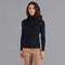 Womens Pure Extra Fine Merino Wool Roll Neck Jumper-Jumper-Paul James Knitwear-XS-Black-Urbanheer