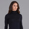 Womens Pure Extra Fine Merino Wool Roll Neck Jumper-Jumper-Paul James Knitwear-XS-Navy-Urbanheer