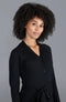 Womens Pure Extrafine Merino Long Cardigan Dress-Dress-Paul James Knitwear-S-Black-Urbanheer