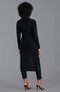 Womens Pure Extrafine Merino Long Cardigan Dress-Dress-Paul James Knitwear-S-Black-Urbanheer