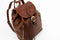 Womens Tan Leather Backpack - White Noise Cognac-Backpacks-Time Resistance-9.8 x 5.5 x 11.8 in (25 x 14 x 30 cm)-Cognac-Urbanheer