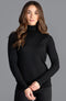 Womens Ultra-Fine Cotton Roll Neck Long Sleeve Jumper Black-Jumper-Paul James Knitwear-XS-Urbanheer