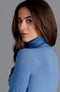 Womens Ultra-Fine Cotton Roll Neck Long Sleeve Jumper French Blue-Jumper-Paul James Knitwear-XS-Urbanheer