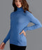 Womens Ultra-Fine Cotton Roll Neck Long Sleeve Jumper French Blue-Jumper-Paul James Knitwear-XS-Urbanheer