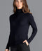 Womens Ultra-Fine Cotton Roll Neck Long Sleeve Jumper Navy-Jumper-Paul James Knitwear-XS-Baby Blue-Urbanheer