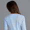 Womens Ultra Fine Cotton Round Neck Breton Stripe Jumper-Jumper-Paul James Knitwear-S-Teal-Urbanheer