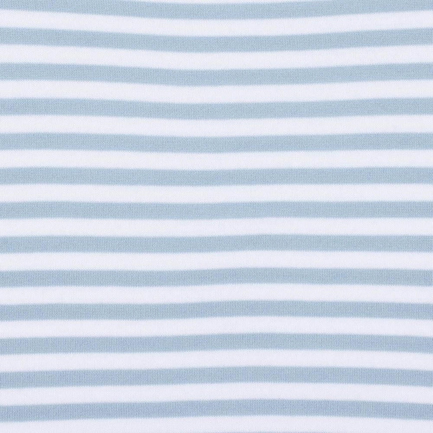 Womens Ultra Fine Cotton Round Neck Breton Stripe Jumper-Jumper-Paul James Knitwear-S-Teal-Urbanheer