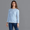 Womens Ultra Fine Cotton Round Neck Breton Stripe Jumper-Jumper-Paul James Knitwear-S-Teal-Urbanheer