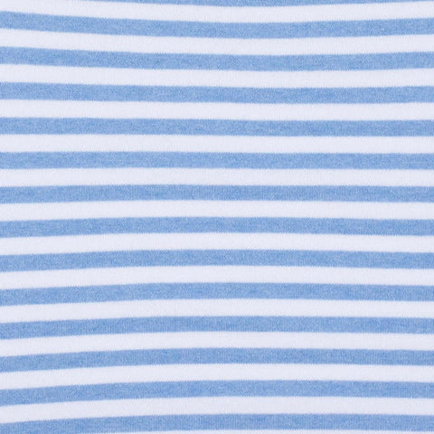Womens Ultra Fine Cotton Round Neck Breton Stripe Jumper-Jumper-Paul James Knitwear-S-Teal-Urbanheer