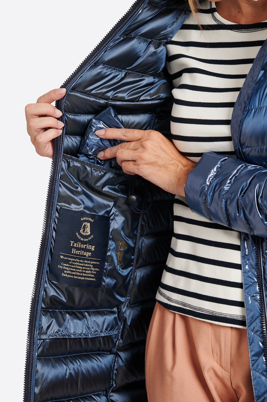 Women's down jacket CRIS Azul Acero-Jacket-Henry Arroway-XS-Azul Acero-Urbanheer