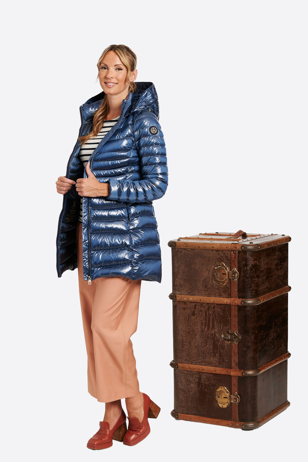 Women's down jacket CRIS Azul Acero-Jacket-Henry Arroway-XS-Azul Acero-Urbanheer