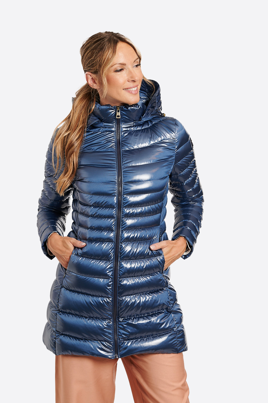 Women's down jacket CRIS Azul Acero-Jacket-Henry Arroway-XS-Azul Acero-Urbanheer