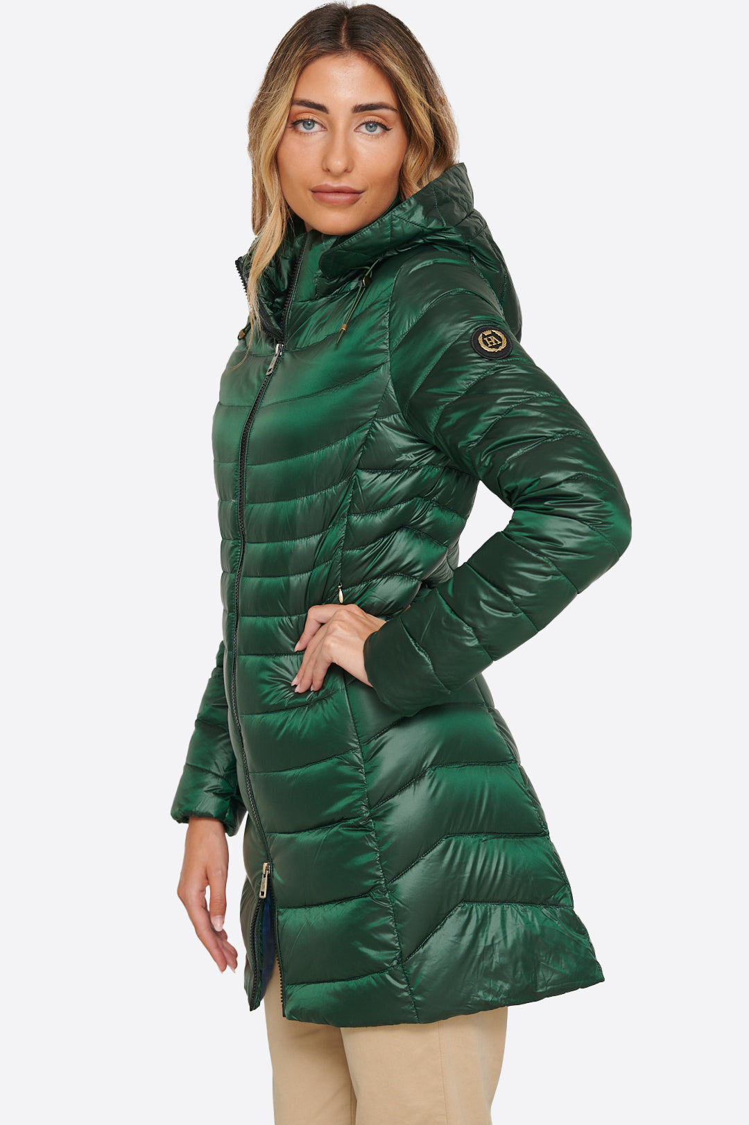Women's down jacket CRIS Green Forest-Jacket-Henry Arroway-XS-Green Forest-Urbanheer
