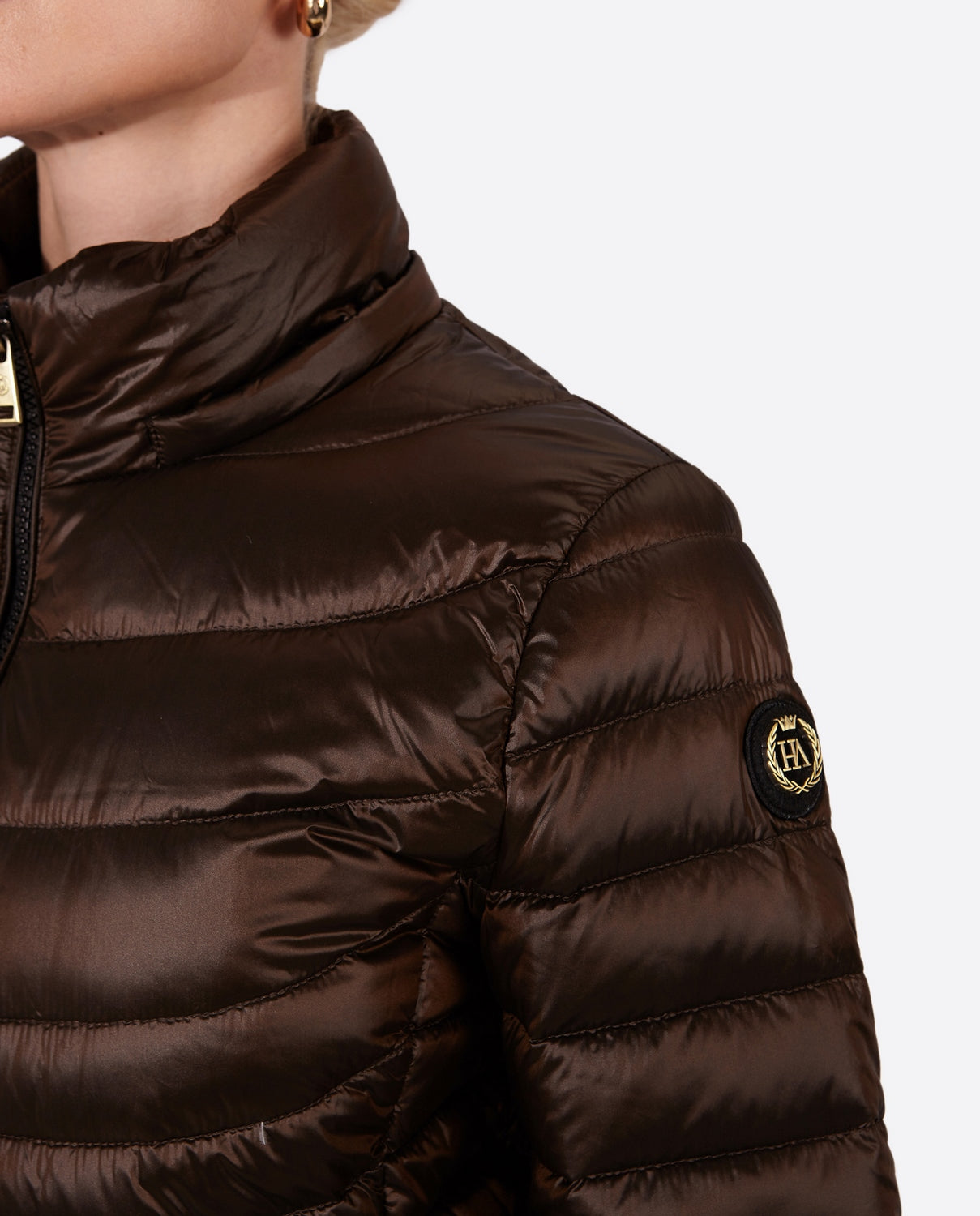 Women's down jacket CRIS Moka-Jacket-Henry Arroway-XS-Moka/c-Urbanheer