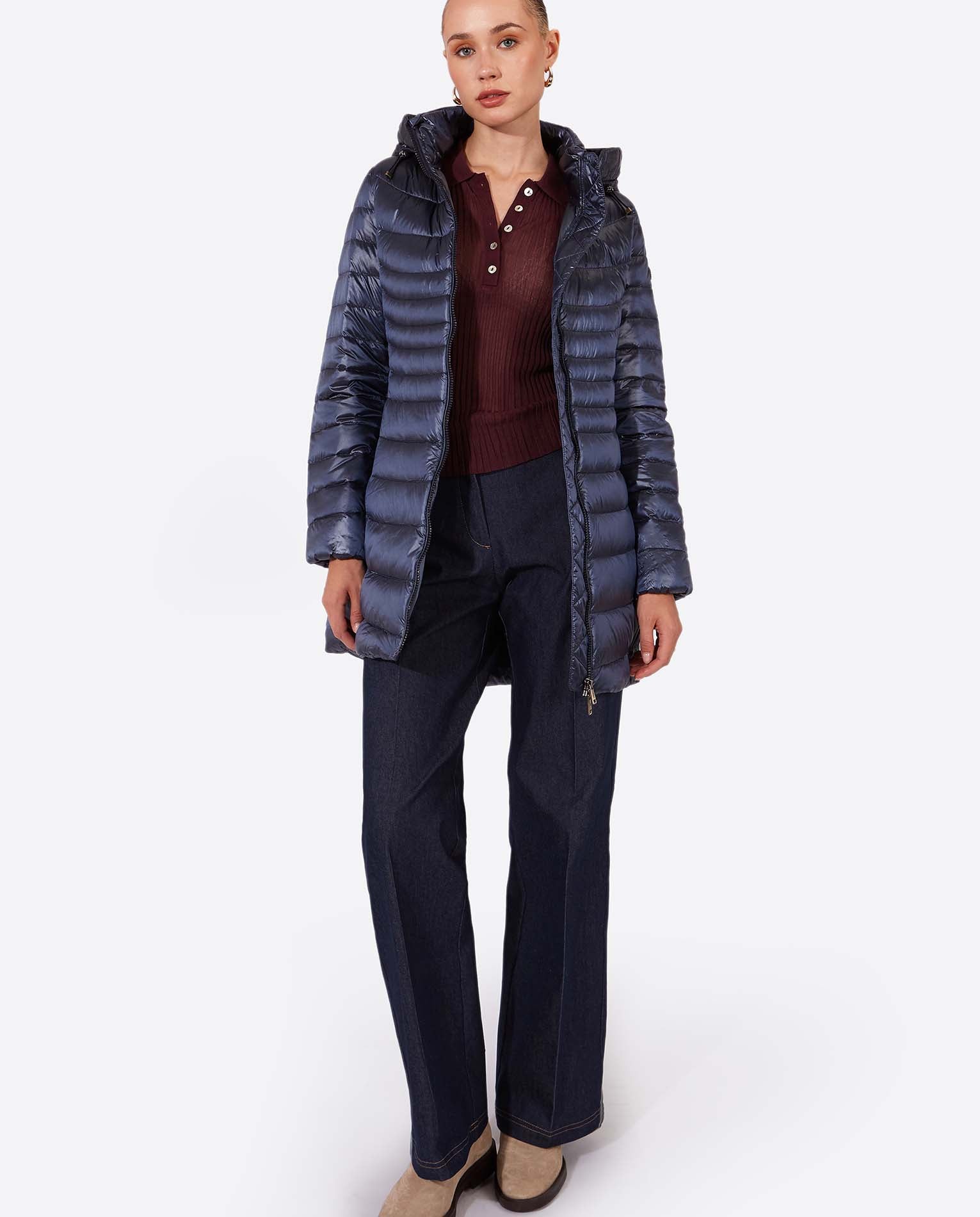 Women's down jacket CRIS Navy-Jacket-Henry Arroway-XS-Navy/c-Urbanheer