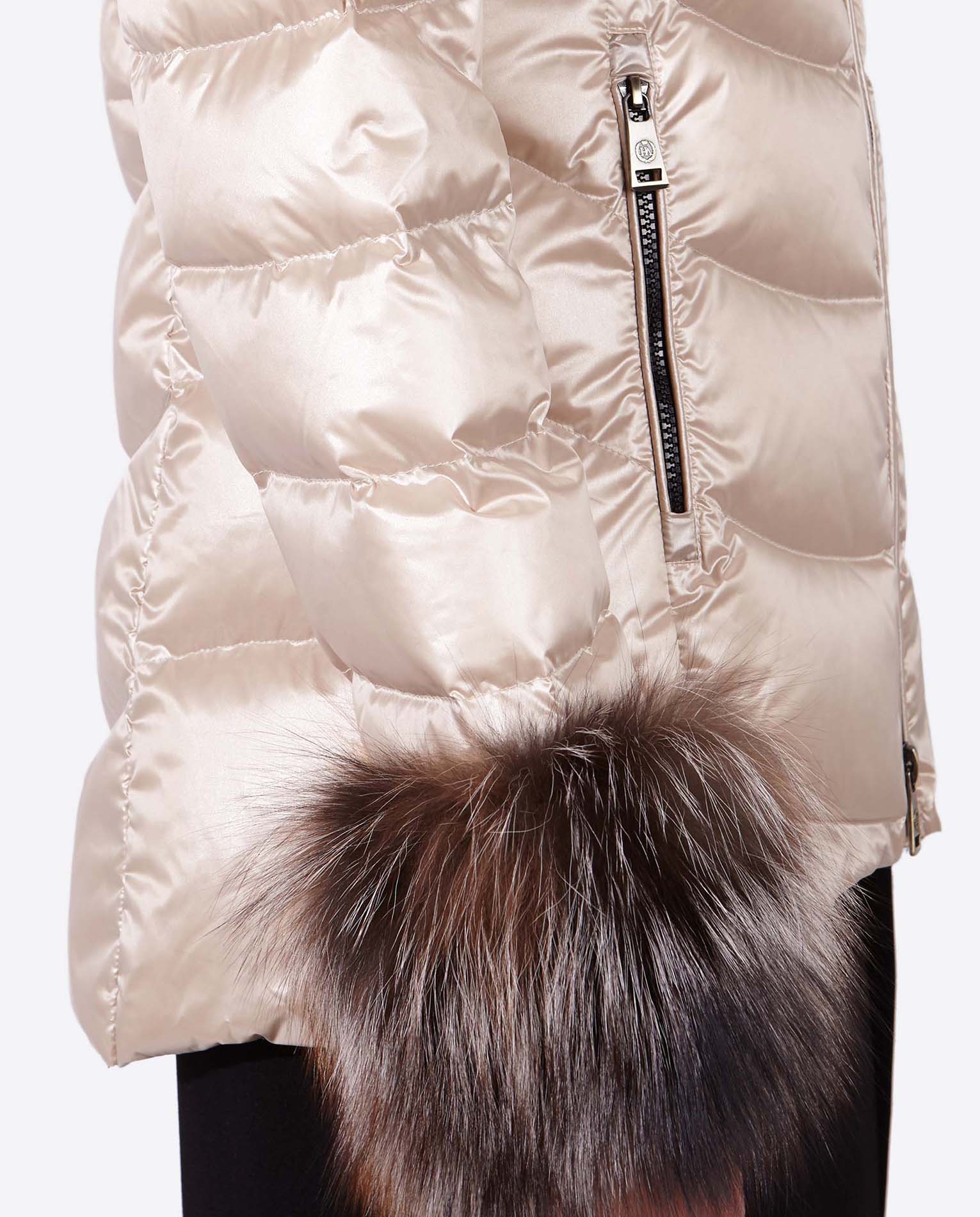 Women's down jacket ELIZABETH CHAMPAGNE-Jacket-Henry Arroway-XS-Champagne-Urbanheer