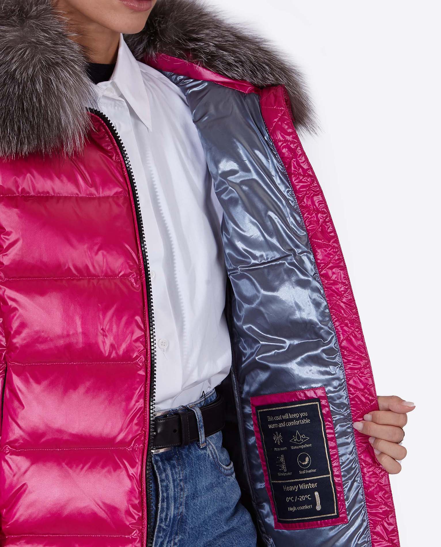 Women's down jacket KARINA-I CARDINAL PINK-Jacket-Henry Arroway-XS-CARDINAL PINK/C-Urbanheer