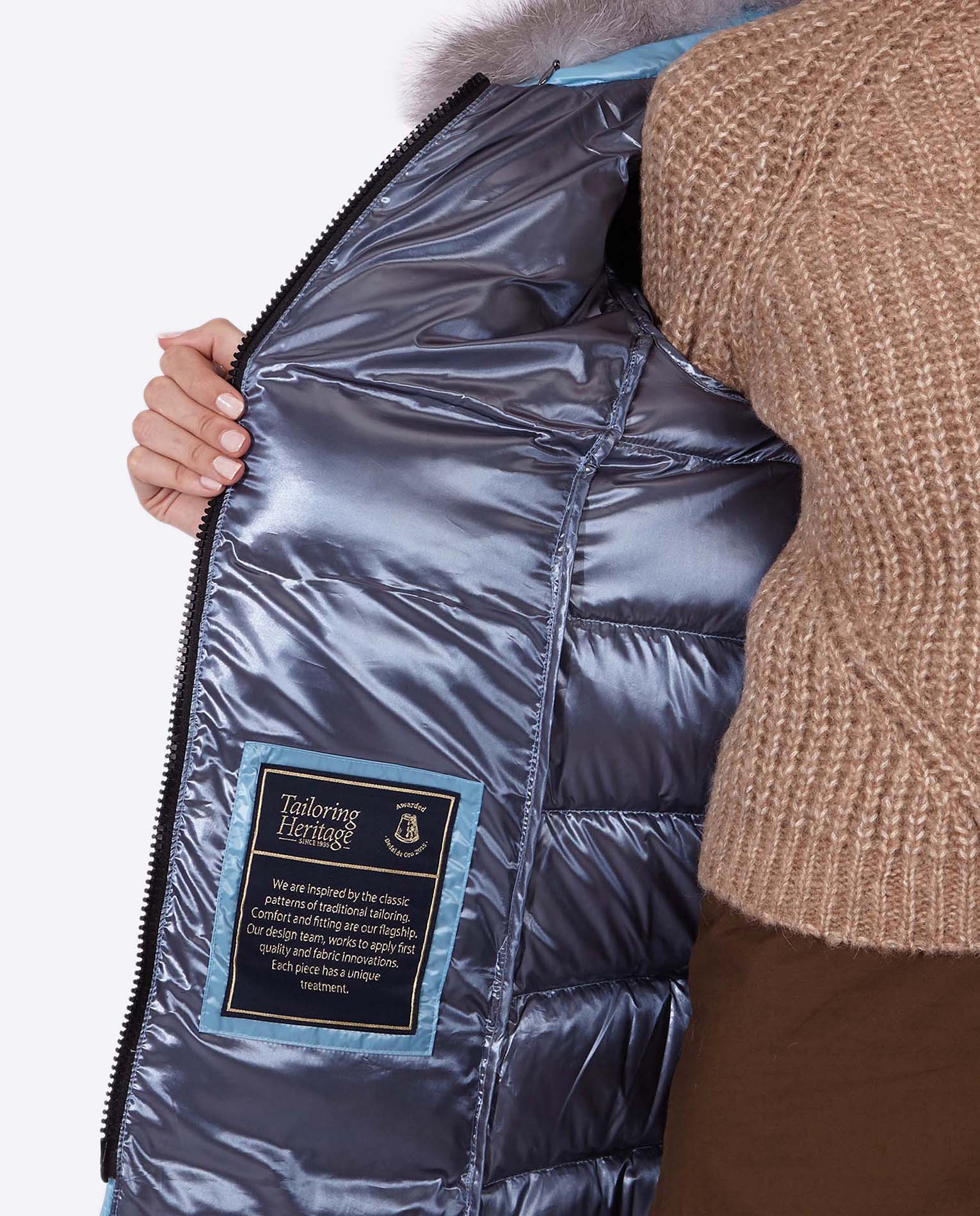 Women's down jacket KARINA-I CRYSTAL BLUE-Jacket-Henry Arroway-XS-Crystal Blue/c-Urbanheer