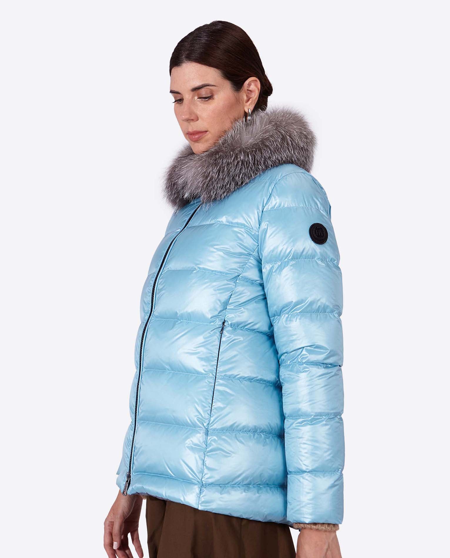 Women's down jacket KARINA-I CRYSTAL BLUE-Jacket-Henry Arroway-XS-Crystal Blue/c-Urbanheer