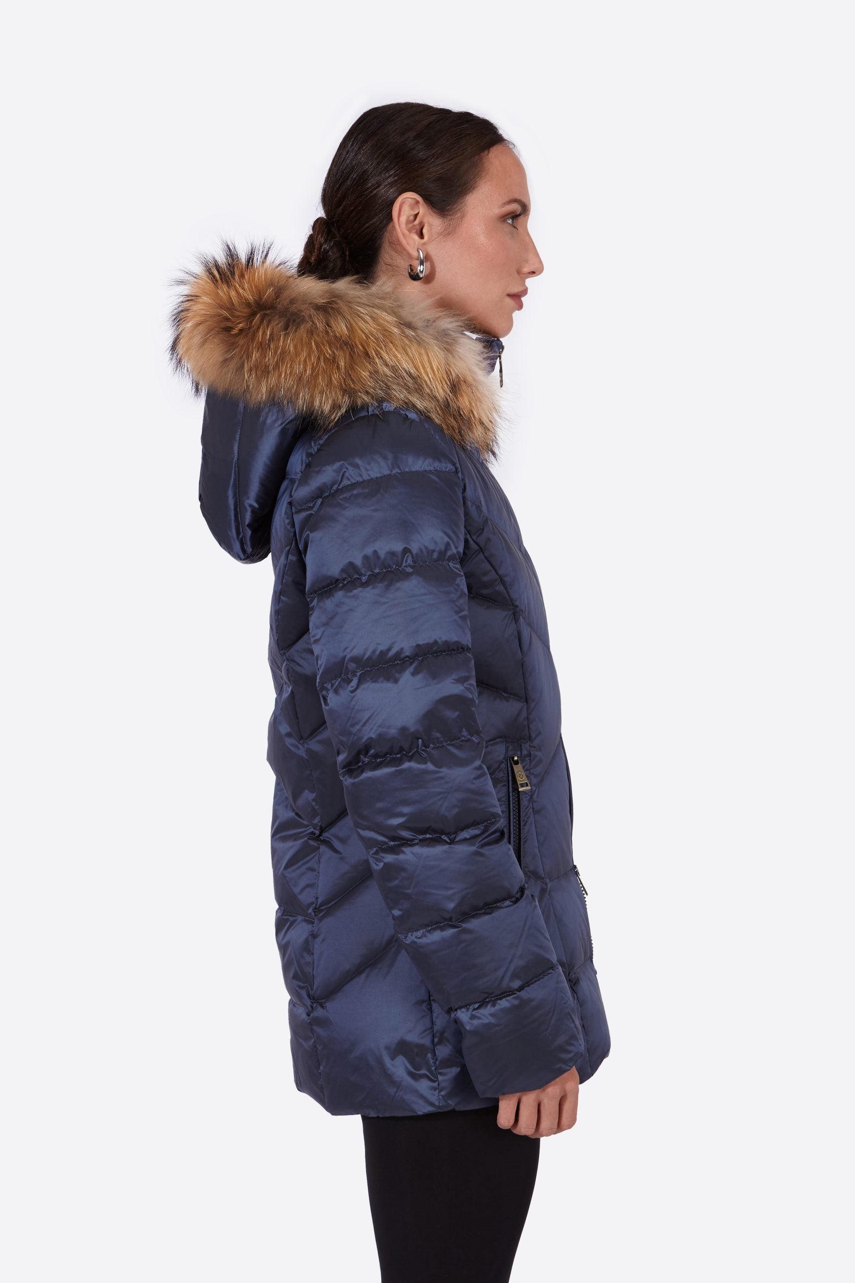 Women's down jacket LENA-N NAVY-Jacket-Henry Arroway-XS-Navy/c-Urbanheer