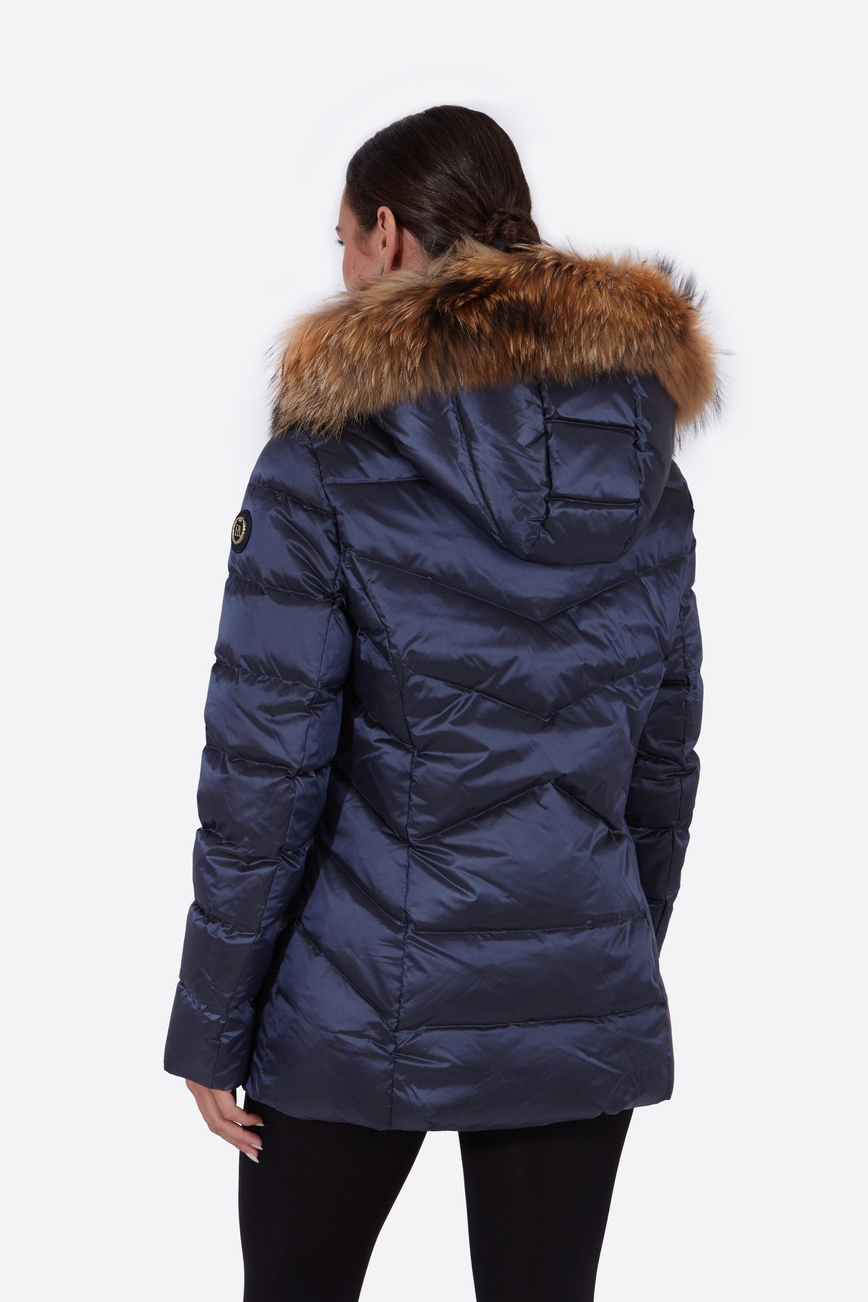 Women's down jacket LENA-N NAVY-Jacket-Henry Arroway-XS-Navy/c-Urbanheer