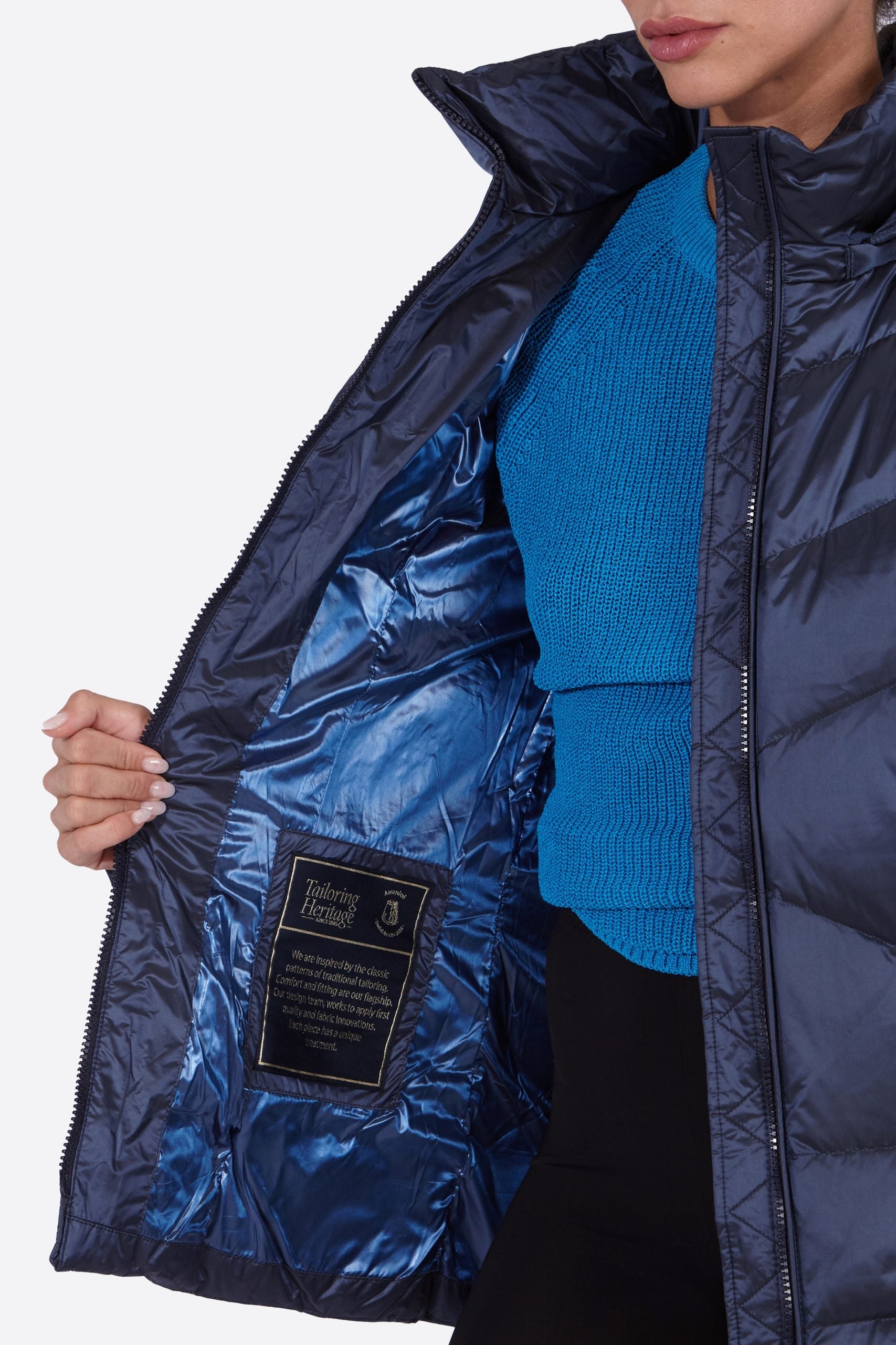 Women's down jacket LENA-N NAVY-Jacket-Henry Arroway-XS-Navy/c-Urbanheer