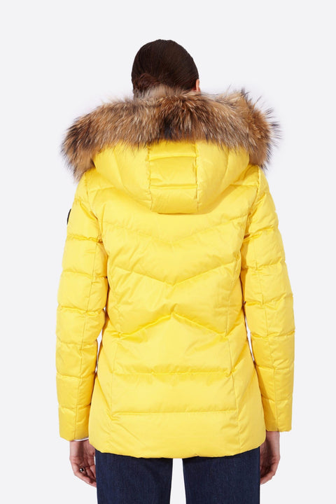 Women's down jacket LENA-N YELLOW-Jacket-Henry Arroway-XS-Yellow/m-Urbanheer