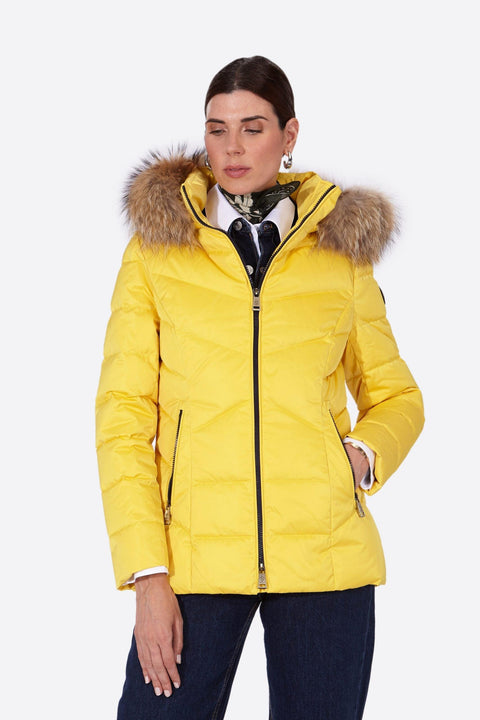 Women's down jacket LENA-N YELLOW-Jacket-Henry Arroway-XS-Yellow/m-Urbanheer