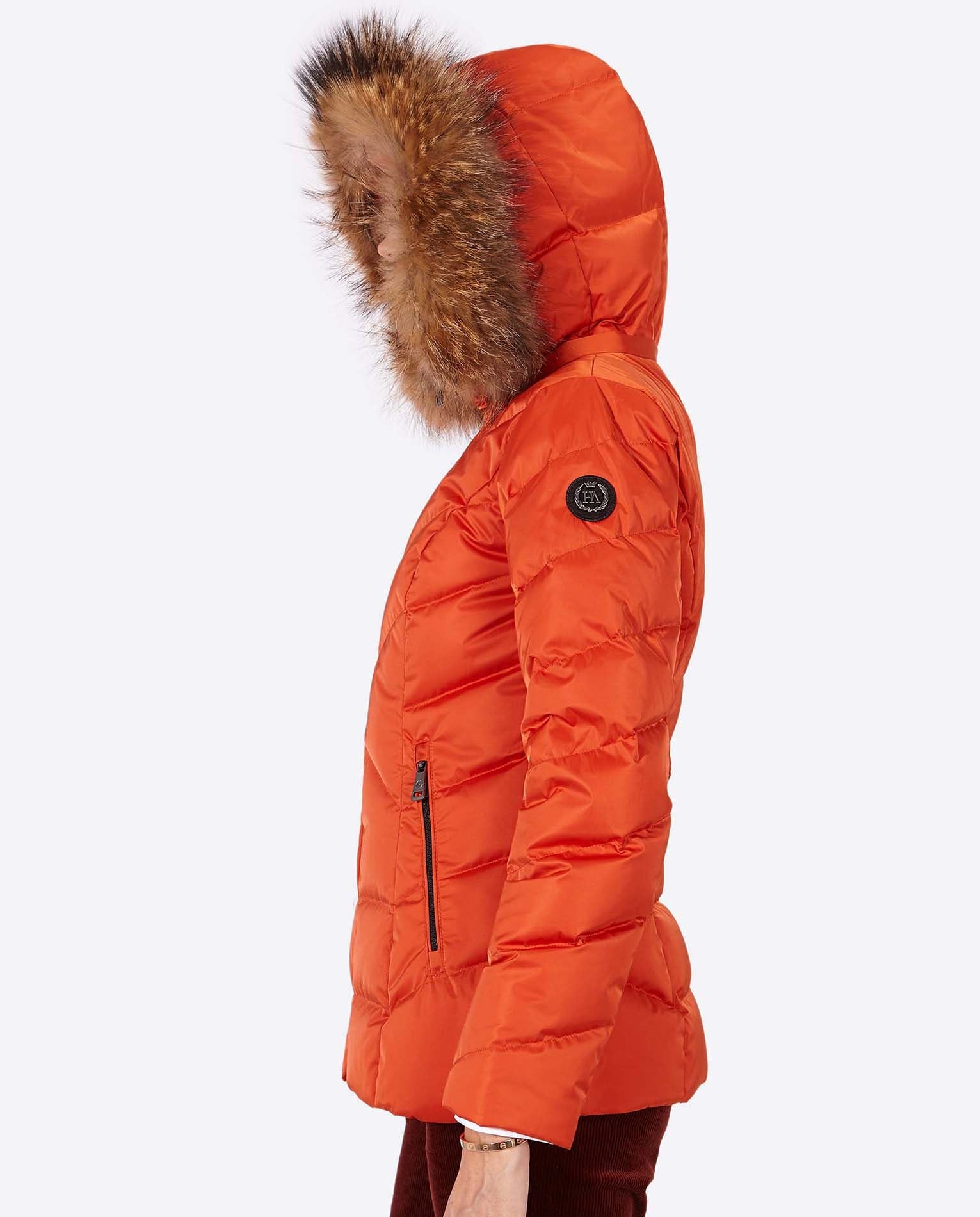 Women's down jacket LENA Naranja-Jacket-Henry Arroway-XS-Naranja-Urbanheer