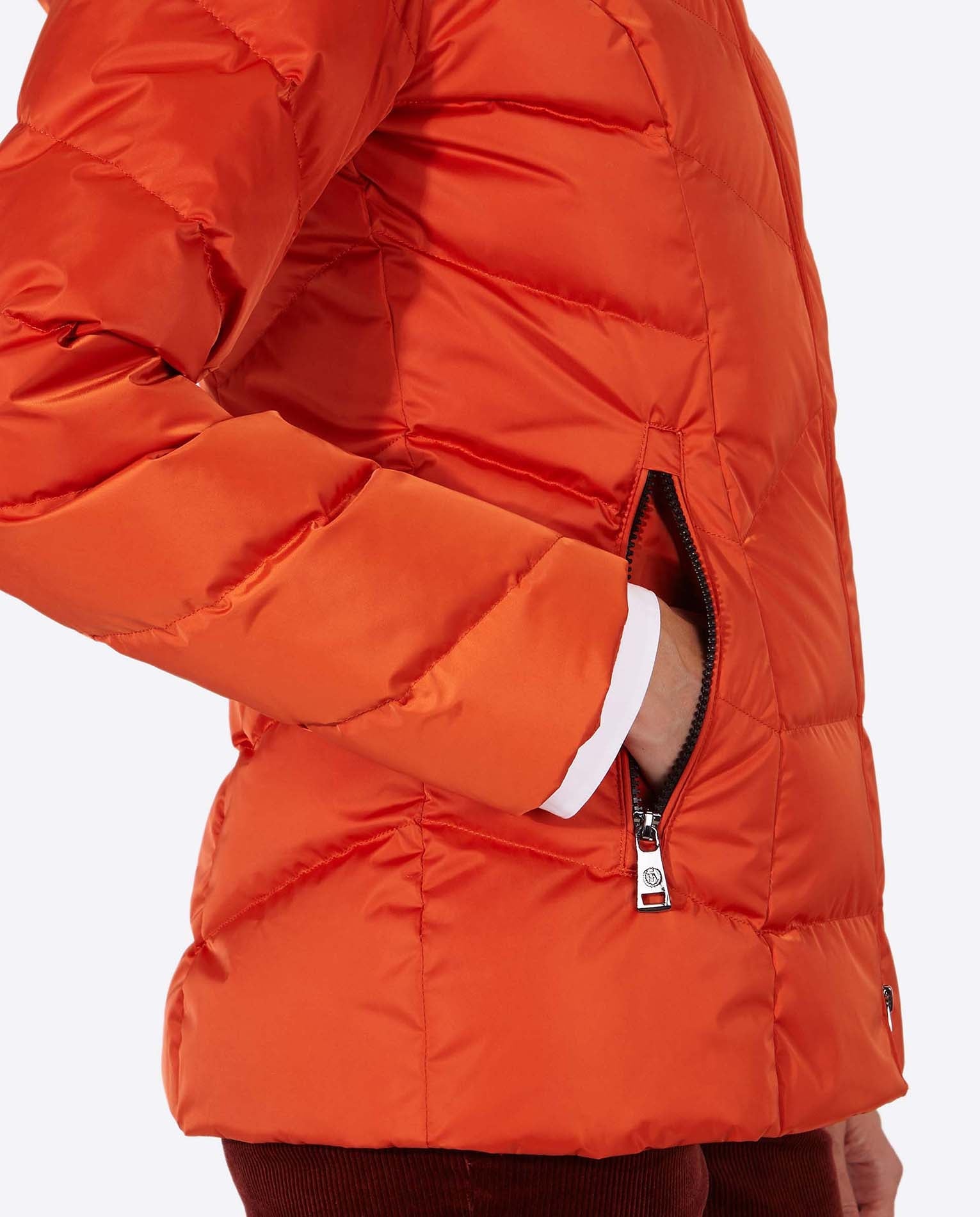 Women's down jacket LENA Naranja-Jacket-Henry Arroway-XS-Naranja-Urbanheer