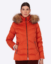 Women's down jacket LENA Naranja-Jacket-Henry Arroway-XS-Naranja-Urbanheer