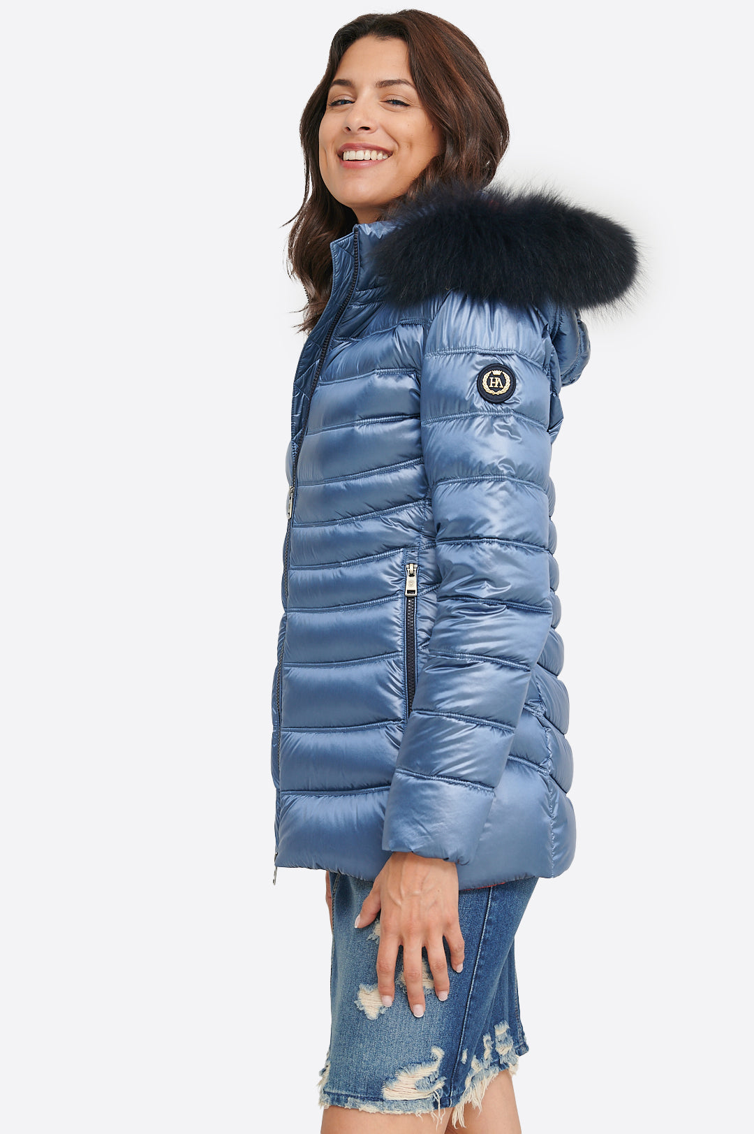 Women's down jacket LION Azul Raf-Jacket-Henry Arroway-XS-Azur Raf-Urbanheer