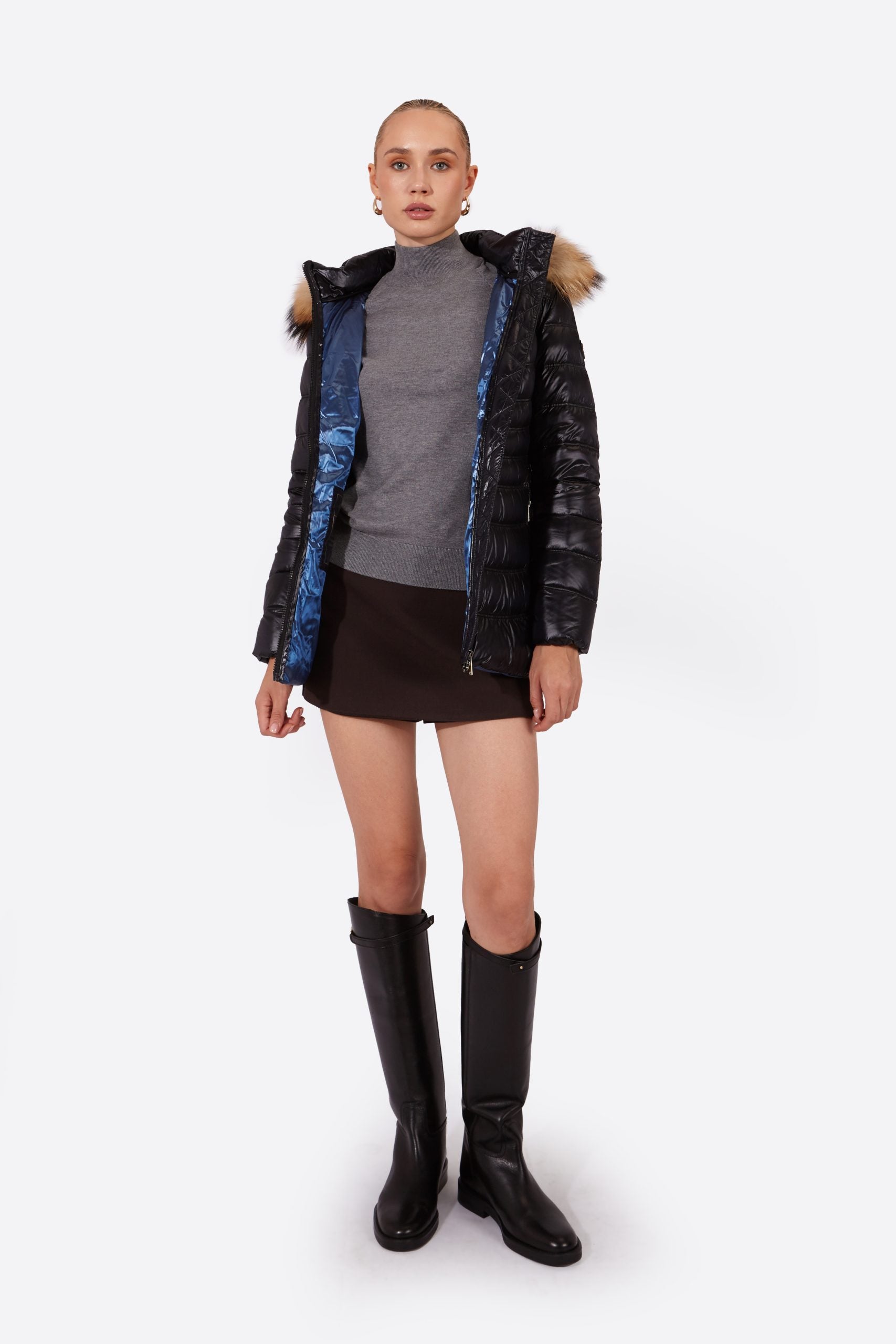 Women's down jacket LION Black-Jacket-Henry Arroway-XS-Black/c-Urbanheer