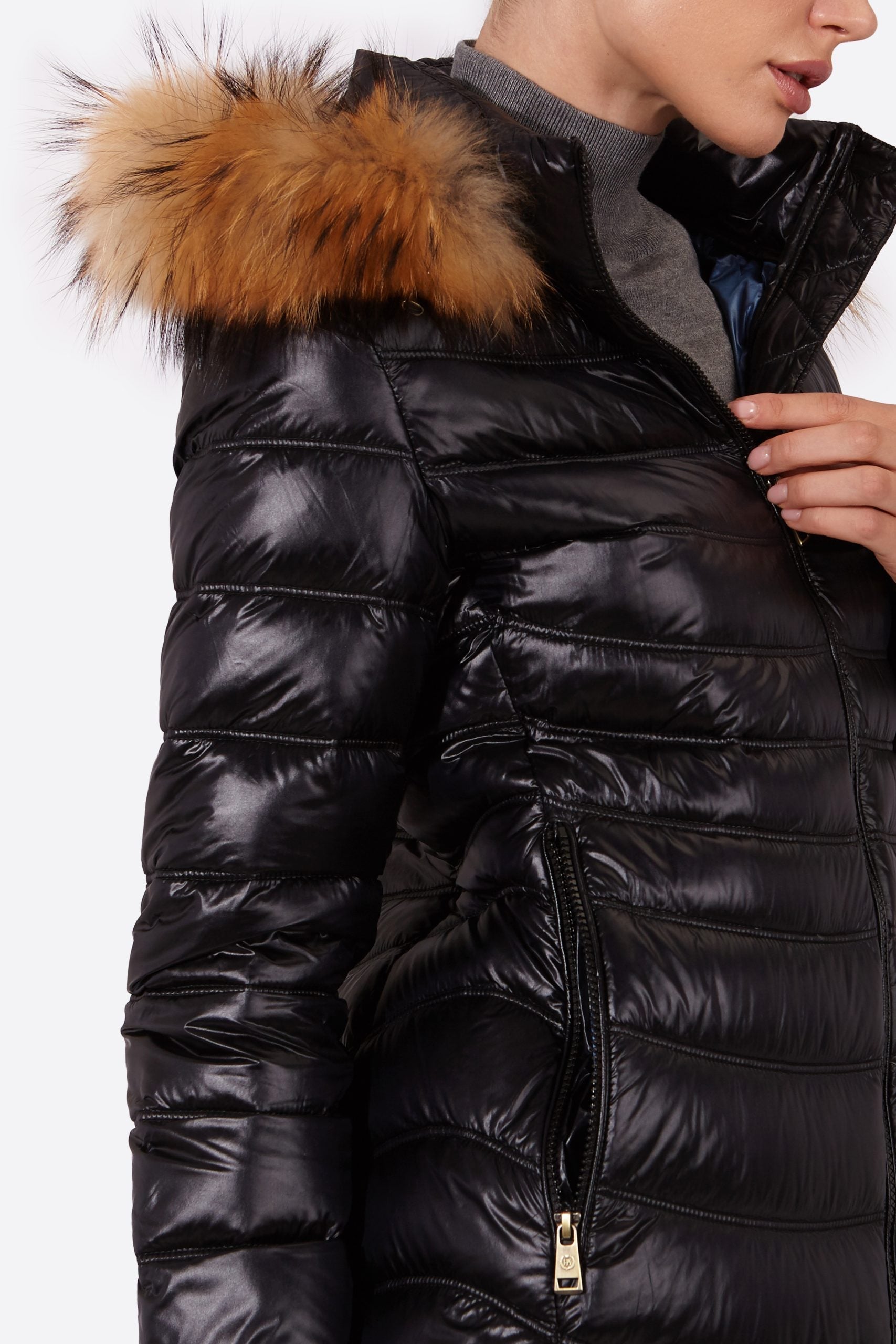 Women's down jacket LION Black-Jacket-Henry Arroway-XS-Black/c-Urbanheer