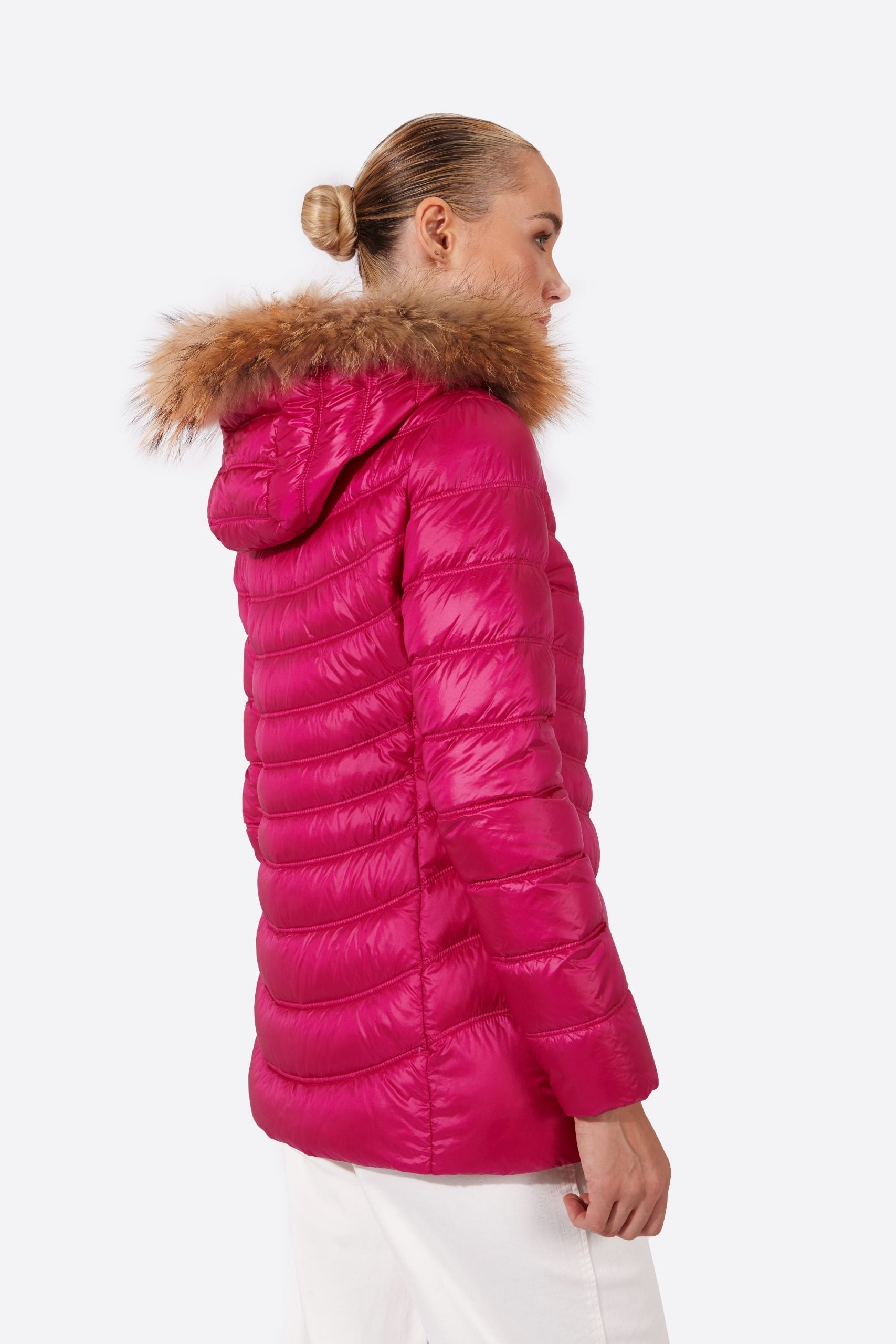 Women's down jacket LION Cardinal Pink-Jacket-Henry Arroway-XS-Cardinal Pink-Urbanheer