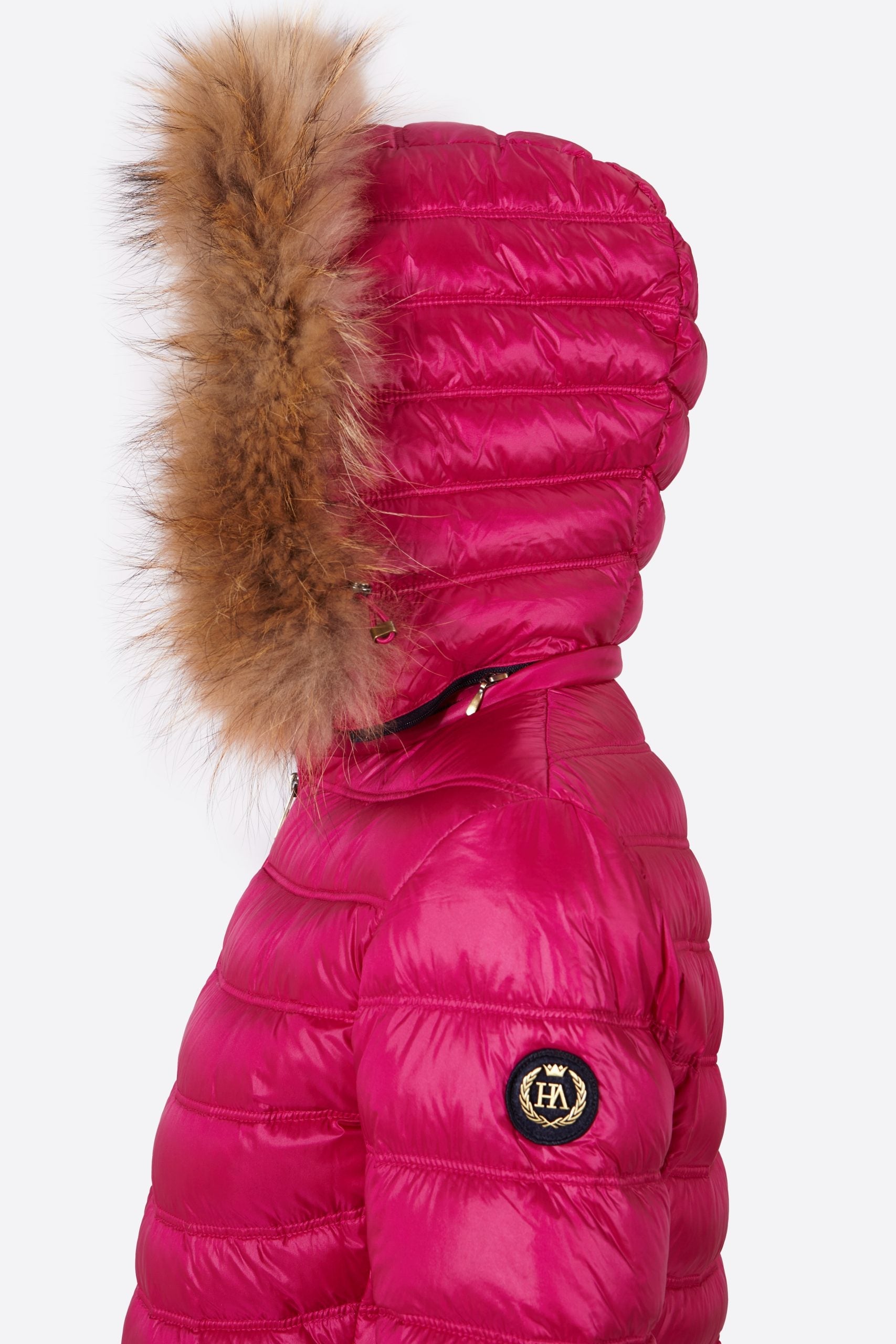 Women's down jacket LION Cardinal Pink-Jacket-Henry Arroway-XS-Cardinal Pink-Urbanheer