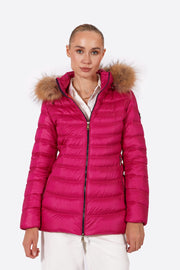 Women's down jacket LION Cardinal Pink-Jacket-Henry Arroway-XS-Cardinal Pink-Urbanheer