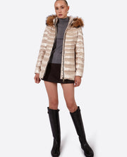 Women's down jacket LION Champagne-Jacket-Henry Arroway-XS-Champagne-1-Urbanheer